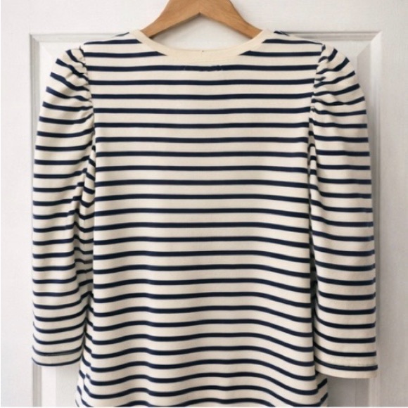 Pomander Place Navy Striped Vesty Long Sleeve Crewneck - Picture 2 of 7